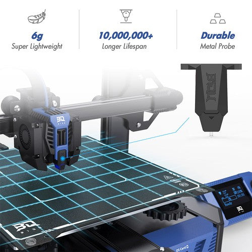 Imprimante 3D BIQU Hurakan, micrologiciel Klipper, mise à niveau automatique, microsonde intégrée Imprimante 3D BIQU Hurakan, micrologiciel Klipper, mise à niveau automatique, microsonde intégrée